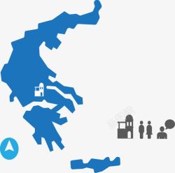 希腊地图希腊旅游地图高清图片