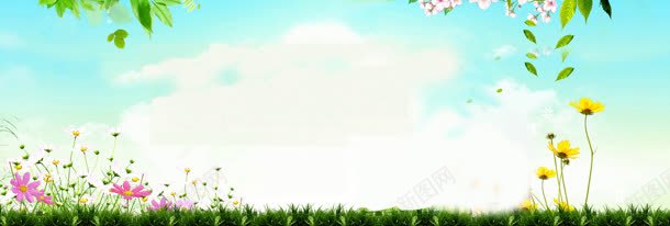 蓝天白云护肤精美bannerjpg设计背景_新图网 https://ixintu.com banner 护肤 清新 白云 蓝天