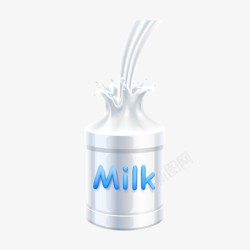 牛奶滴喷溅牛奶杯素材