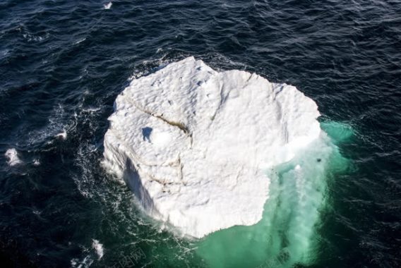 海洋里漂浮的冰块背景