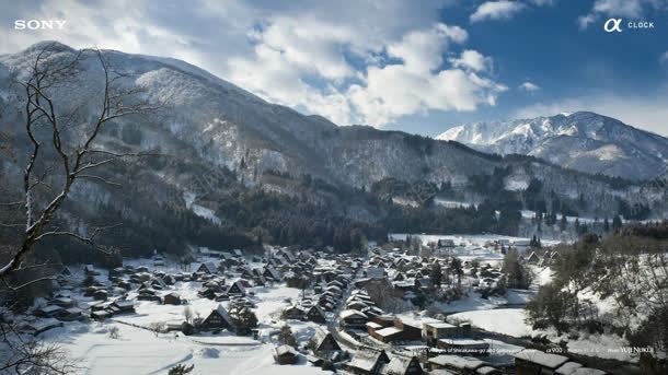 蓝天白云雪景唯美jpg设计背景_新图网 https://ixintu.com 白云 蓝天 雪景