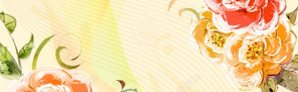 边饰花朵牡丹线条黄色jpg设计背景_新图网 https://ixintu.com 牡丹 线条 花朵 边饰 黄色