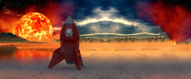 宇宙火箭星球背景bannerjpg设计背景_新图网 https://ixintu.com banner 宇宙 星球 火箭 背景