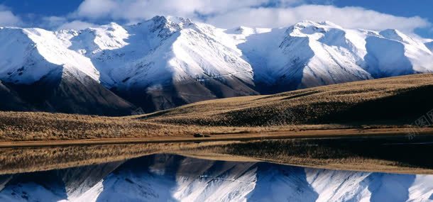 雪山湖水自然风光背景jpg设计背景_新图网 https://ixintu.com 天空 湖水 背景 自然风光 雪山