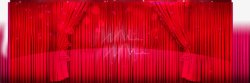 红色的舞台幕双11素材