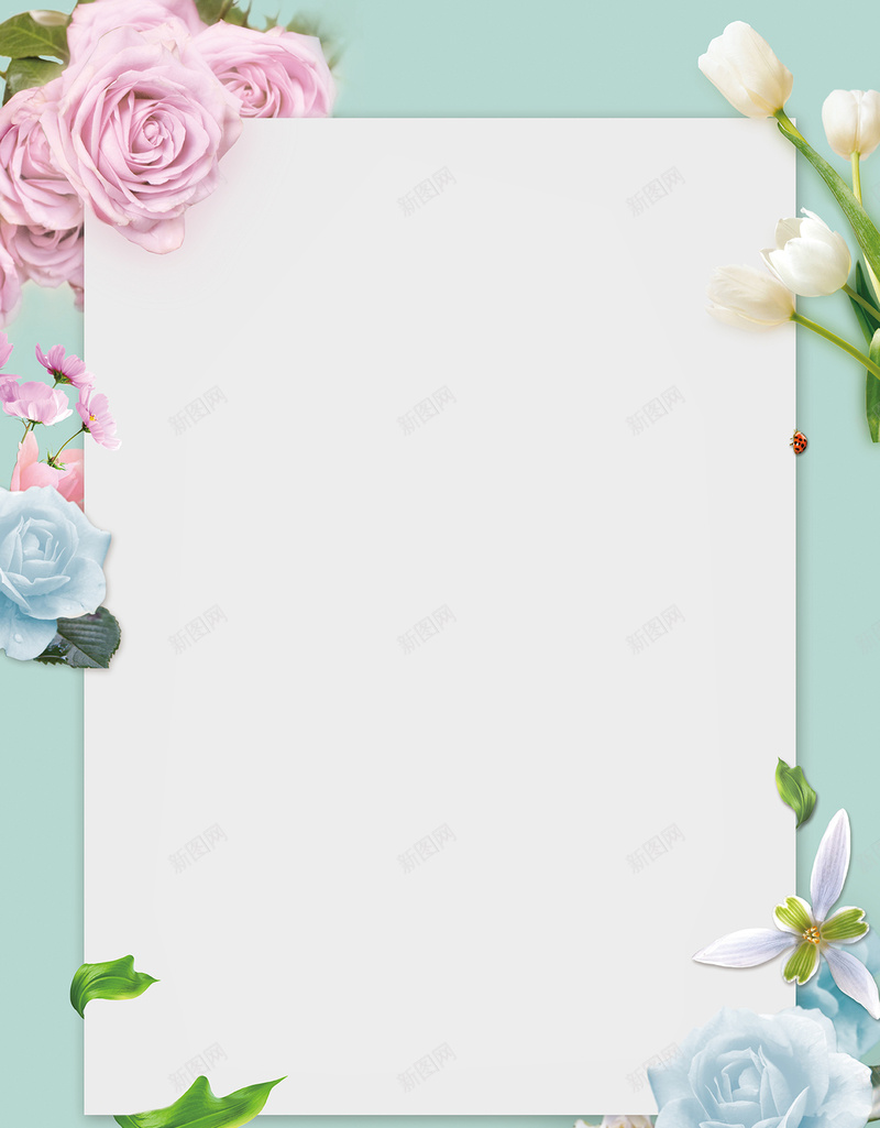 招募令海报背景jpg设计背景_新图网 https://ixintu.com PSD分层 展板 招募令 招募令海报 招聘 易拉宝 海报 花店 花朵 蓝花 高清