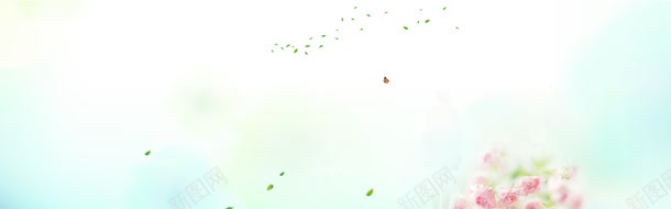 清新唯美服装海报jpg设计背景_新图网 https://ixintu.com banner 创意设计 纯色 色彩 风景