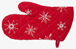圣诞手套红色素材