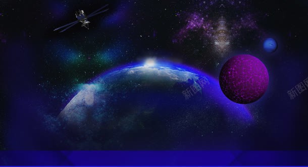 紫蓝色宇宙星空星光jpg设计背景_新图网 https://ixintu.com 宇宙 星光 星空 蓝色