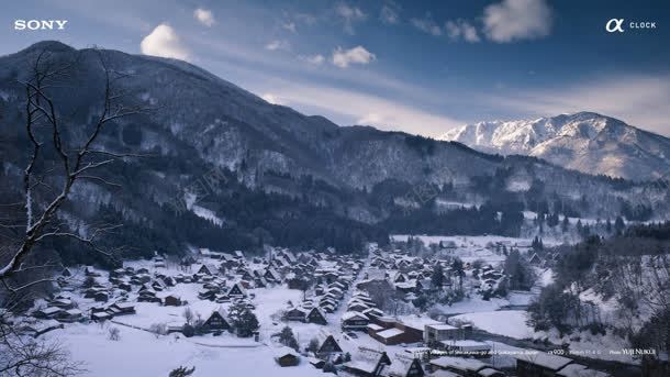 蓝天白云自然雪景jpg设计背景_新图网 https://ixintu.com 白云 自然 蓝天 雪景