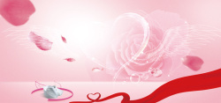 南丁粉色系感恩红绸带护士节简约梦幻背景高清图片