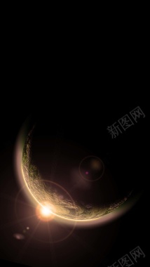 星球宇宙科幻H5背景背景