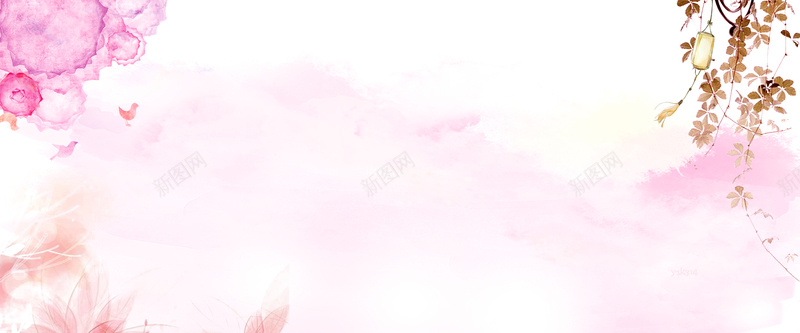 淘宝粉色小清新背景图psd设计背景_新图网 https://ixintu.com 小清新背景 开心 手绘背景素材 清爽 渐变背景 粉色背景 花朵背景 花瓣背景 花鸟