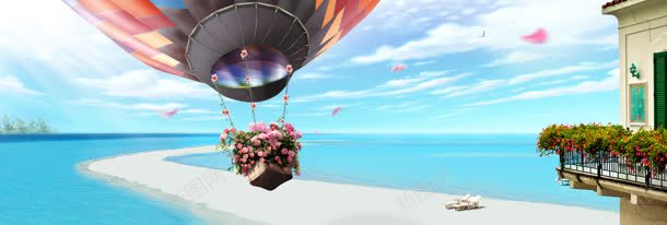 天空气球唯美背景jpg设计背景_新图网 https://ixintu.com 天空 气球 素材 背景