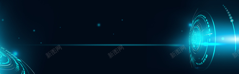 炫酷商务科技banner背景