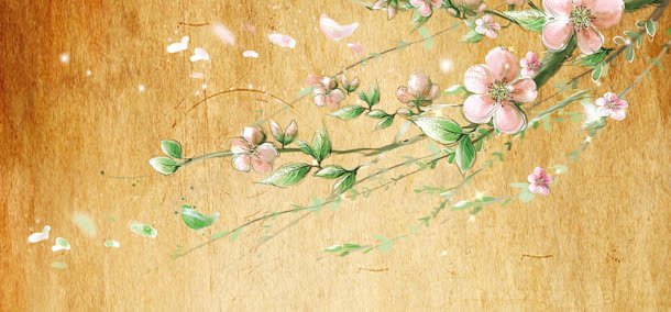 复古背景jpg设计背景_新图网 https://ixintu.com 中国风 大气 女装海报 插画 淘宝天猫节日促销 牛皮纸 花 高贵 黄色