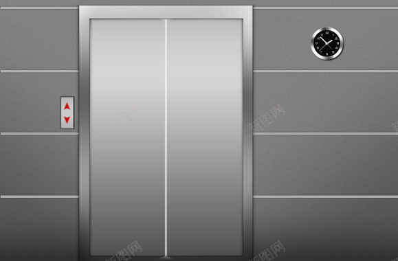 电梯关门钟印刷背景背景