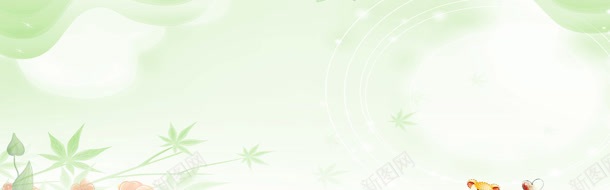 边饰花朵可爱横幅绿色jpg设计背景_新图网 https://ixintu.com 可爱 横幅 绿色 花朵 边饰