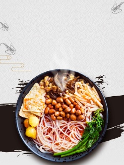 柳州风味螺蛳粉餐饮美食宣传高清图片
