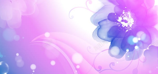 紫色手绘花朵背景jpg设计背景_新图网 https://ixintu.com 底图 浪漫 爱 爱情 相框 紫色 紫色背景 背景
