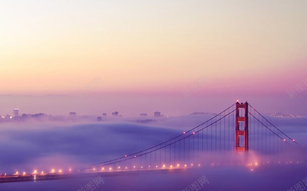 紫色梦幻城市大桥jpg设计背景_新图网 https://ixintu.com 城市 大桥 梦幻 紫色