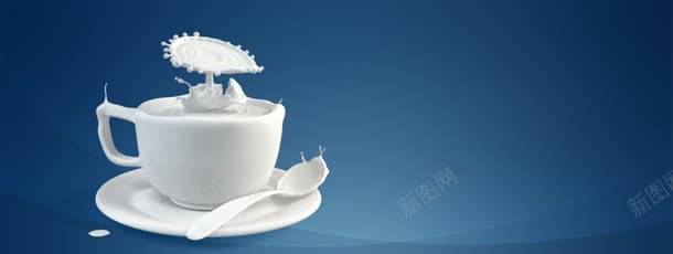 牛奶杯清新背景bannerjpg设计背景_新图网 https://ixintu.com banner 杯 清新 牛奶 背景