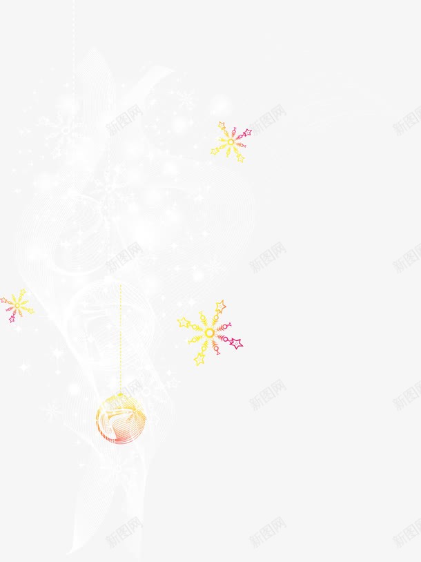 白色曲线装饰png免抠素材_新图网 https://ixintu.com 发光 手绘 曲线 白色 花纹 装饰