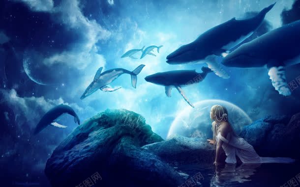 鲸鱼梦幻海底世界jpg设计背景_新图网 https://ixintu.com 世界 梦幻 海底 鲸鱼