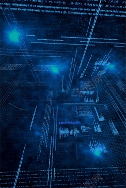 创意科技蓝色海报矢量图背景