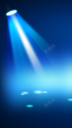 舞台效果舞台灯光背景蓝色射灯效果PSD分层高清图片
