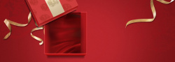 食品海报背景红色渐变礼盒淘宝电商海报背景高清图片