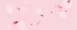 粉色睡衣萌少女浪漫梦幻玫瑰花瓣飞扬背景高清图片