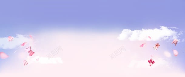 天空云朵花瓣背景jpg设计背景_新图网 https://ixintu.com 云朵 天空 素材 背景 花瓣