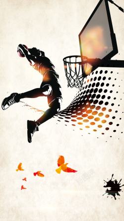 国际球赛温馨国际篮球日手机海报高清图片