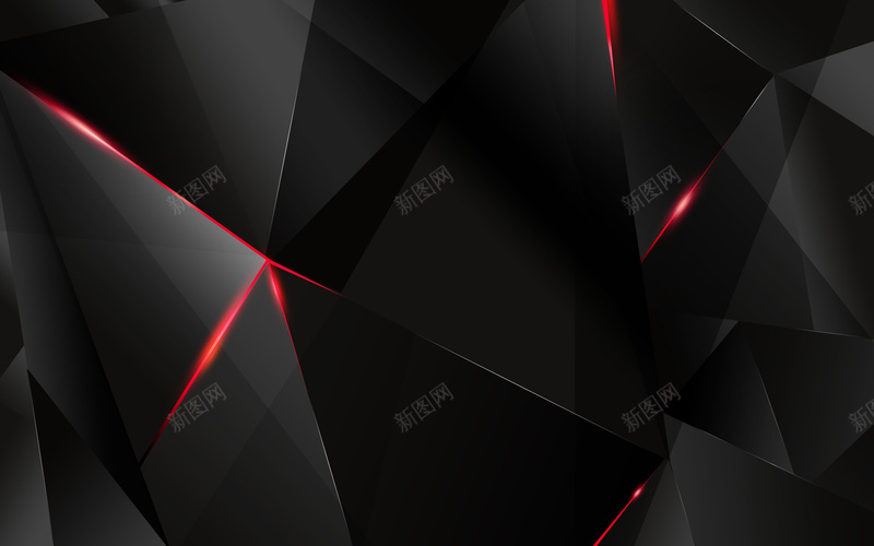 黑色红色几何科技网页图psd设计背景_新图网 https://ixintu.com 几何 商务 科幻 科技 科技感 科技风 红色 高科技 黑色