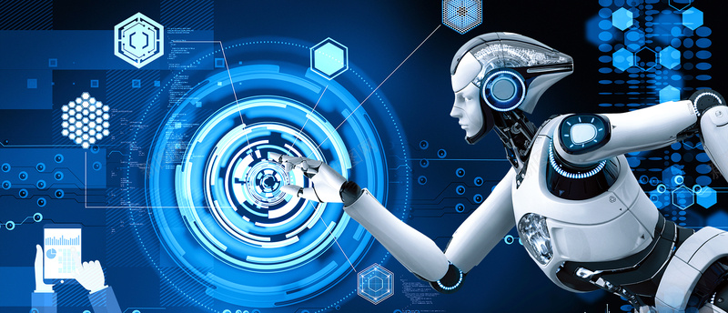 创意科技智能机器人蓝色背景psd设计背景_新图网 https://ixintu.com app 全球化 创意 创意科技 数据 智能 机器人 电商 科技 网络 背景 蓝色 蓝色背景