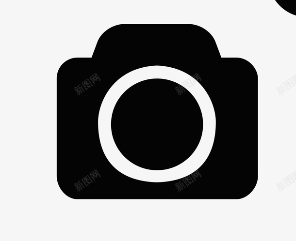 黑白色照相机标识矢量图图标eps_新图网 https://ixintu.com 标识 照相机 素材 黑白色 矢量图