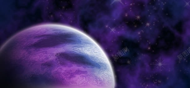 紫色星空背景jpg设计背景_新图网 https://ixintu.com 星空 炫酷星空 科技背景 紫色星空