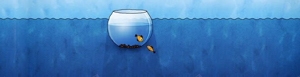 卡通漫画banner创意广告jpg设计背景_新图网 https://ixintu.com 儿童节 童趣 鱼缸