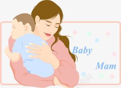 喂奶的母亲母亲节母抱婴1高清图片