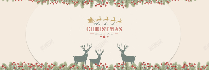 圣诞麋鹿卡片手绘背景psd设计背景_新图网 https://ixintu.com Christmas banner merry 卡片 圣诞 手绘 粉色 背景 边框 麋鹿