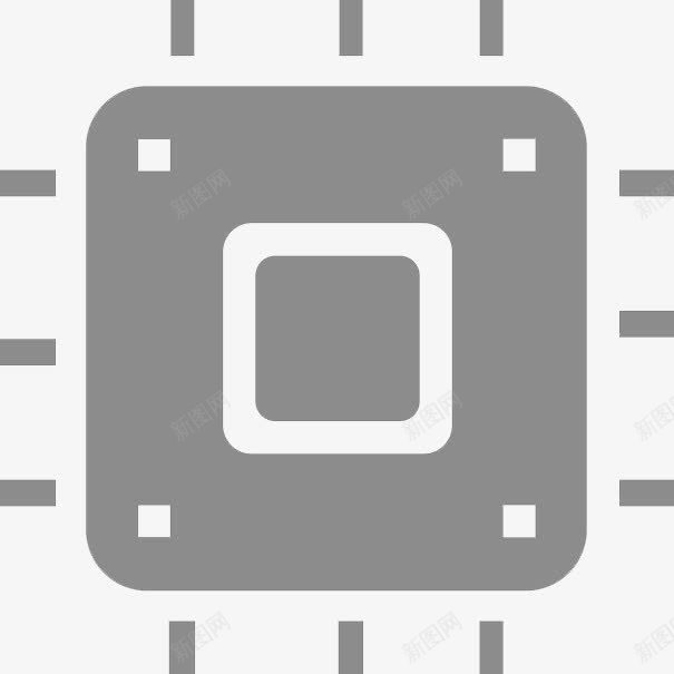 芯片模型png免抠素材_新图网 https://ixintu.com 智能仪器 智能芯片 未来科技 科技 芯片