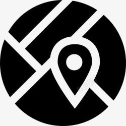 locate找到GPS定位位置导航销搜索全图标高清图片