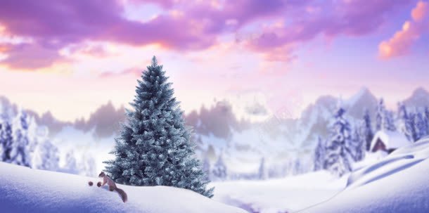 紫色梦幻天空雪地jpg设计背景_新图网 https://ixintu.com 天空 梦幻 紫色 雪地