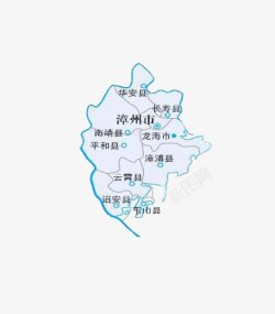 福建漳州漳州市旅游地图高清图片
