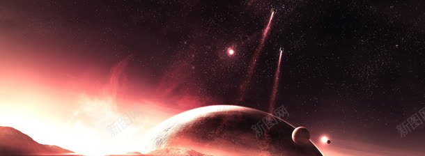 宇宙星空地球背景bannerjpg设计背景_新图网 https://ixintu.com banner 地球 宇宙 星空 背景