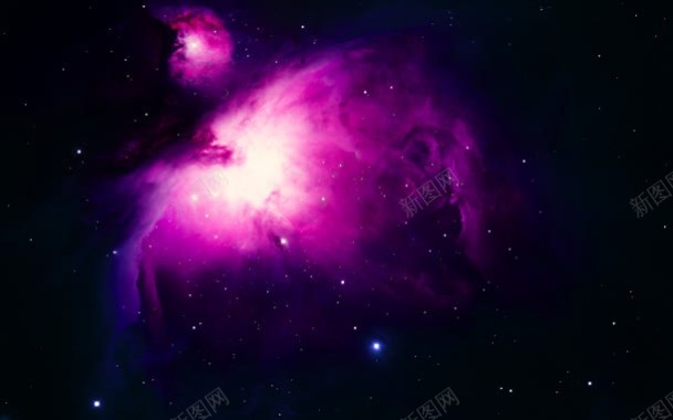 神秘紫色星空云彩背景