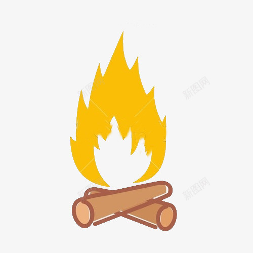 生火图案图标png_新图网 https://ixintu.com logo设计 图案 木材 火的图标 火的图案 火的形状 火的标志
