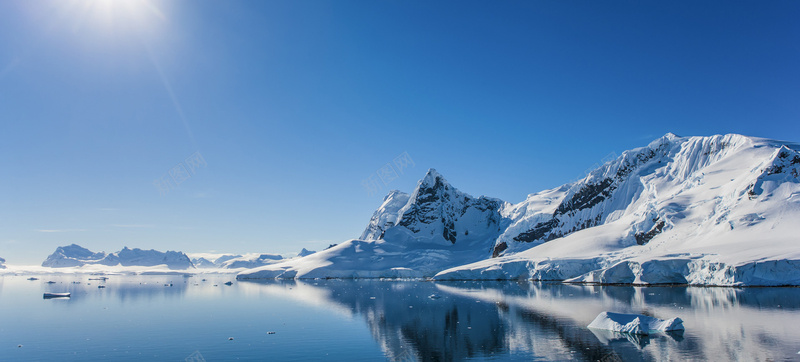 com 冰山 冰川 北極 南極 大氣 戶外裝備促銷背景 日光 海報banner