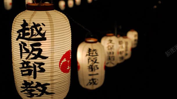 日本灯笼庙会摄影图摄影图片